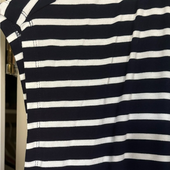 GAP Navy and white striped “luxe” tee. - Picture 4 of 4